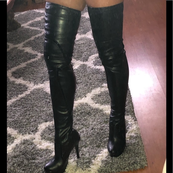 colin stuart thigh high boots
